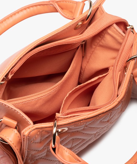 Sac à main femme à motif matelassé graphique vue3 - GEMO (ACCESS) - GEMO