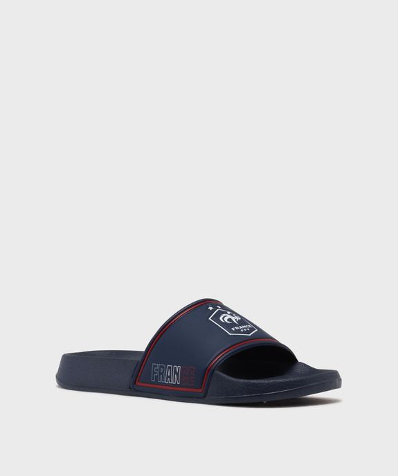 Mules de piscine à large bride imprimée homme - FFF vue2 - FFF - GEMO