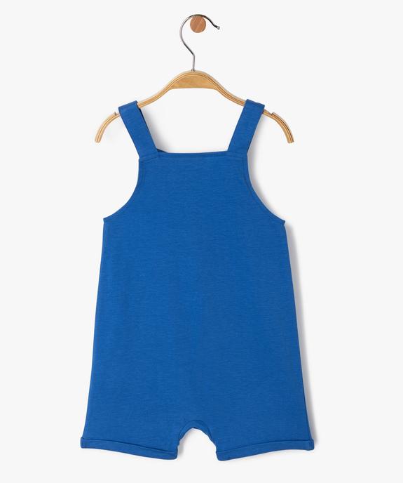 Salopette courte bébé garçon en jersey de coton vue3 - GEMO 4G BEBE - GEMO