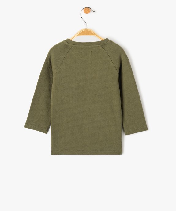 Tee-shirt bébé garçon à manches longues raglan - LuluCastagnette vue3 - LULUCASTAGNETTE - GEMO