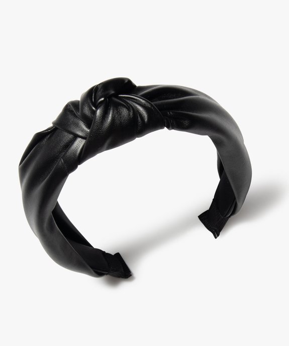 Serre-tête femme en synthétique imitation cuir vue1 - GEMO - GEMO