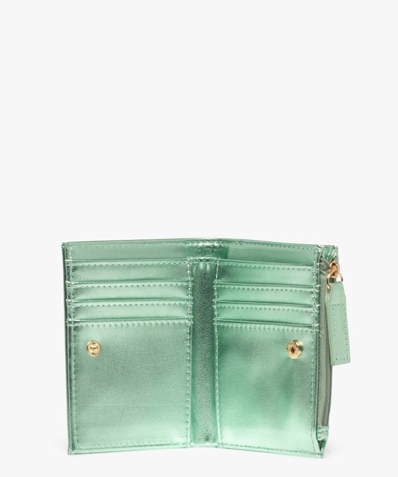 Portefeuille compact métallisé femme vue4 - GEMO (ACCESS) - GEMO
