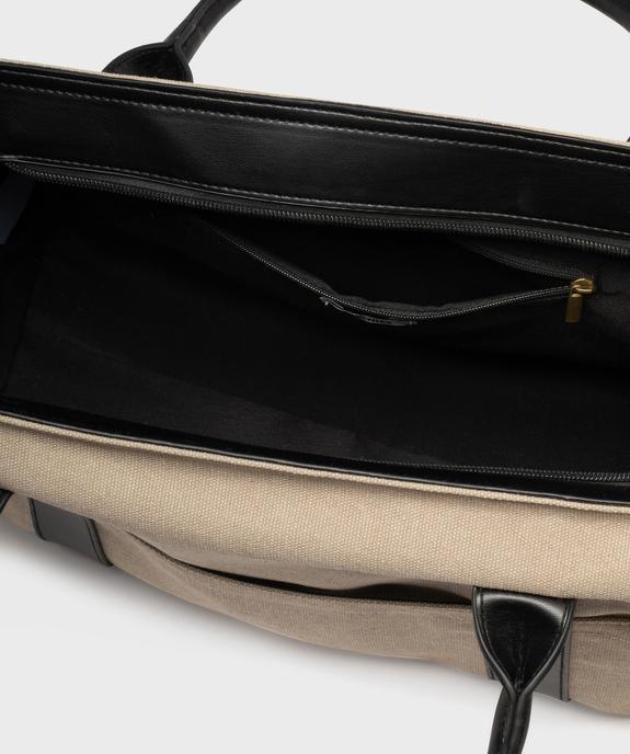 Sac cabas en toile femme vue3 - GEMO (ACCESS) - GEMO