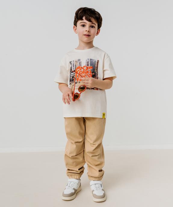 Tee-shirt manches courtes motif urbain garçon vue6 - GEMO 4G GARCON - GEMO