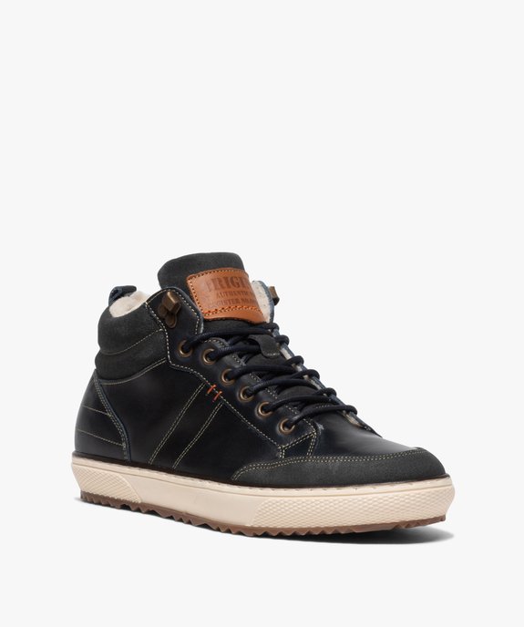 Baskets homme montantes doublées imitation fourrure vue2 - GEMO (CASUAL) - GEMO