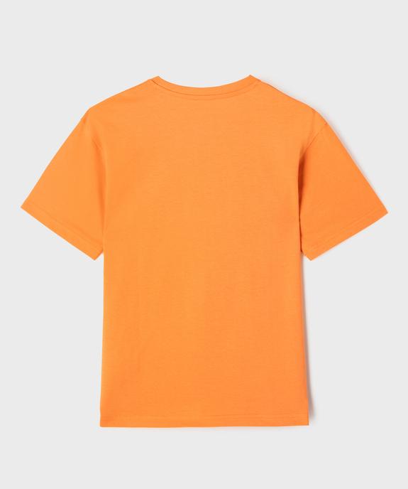 Tee-shirt manches courtes avec motif garçon vue3 - GEMO (JUNIOR) - GEMO