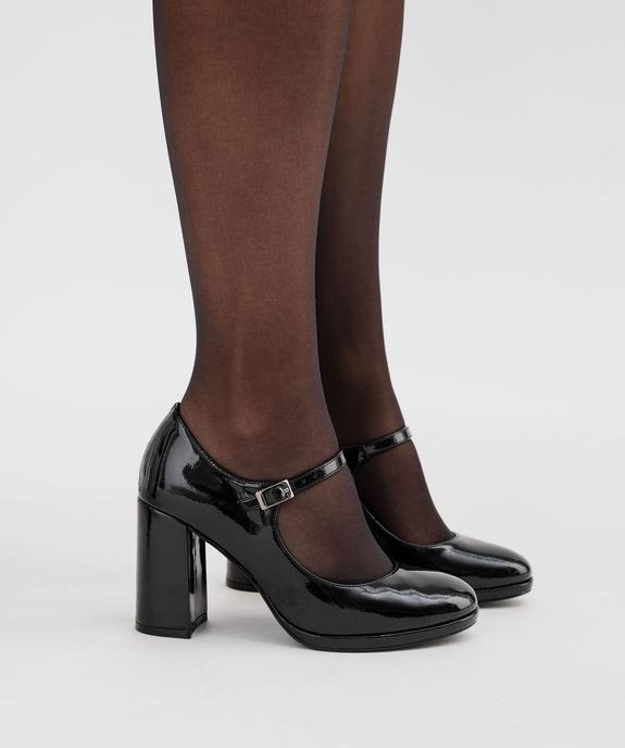 Escarpins vernis à brides avec talon bloc femme - Follow Me vue1 - FOLLOW ME - GEMO