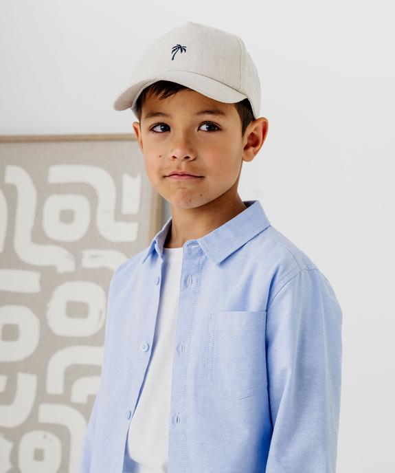 Chemise manches longues en chambray uni garçon vue4 - GEMO (ENFANT) - GEMO