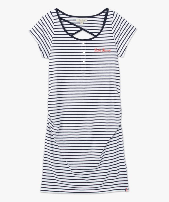Chemise de nuit de grossesse rayée – Little Marcel vue4 - LITTLE MARCEL - GEMO
