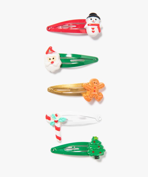 Barrettes clic-clac spécial Noël fille (lot de 4) vue1 - GEMO (ACCESS) - GEMO