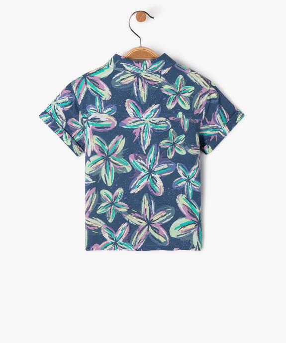 Chemise à manches courtes à motifs fleuris bébé garçon vue3 - GEMO 4G BEBE - GEMO