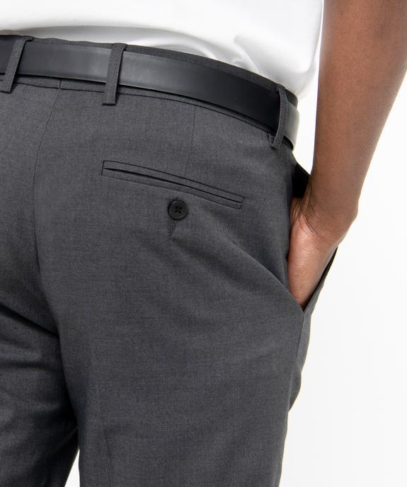 Pantalon de costume homme en toile coupe droite vue5 - GEMO (HOMME) - GEMO