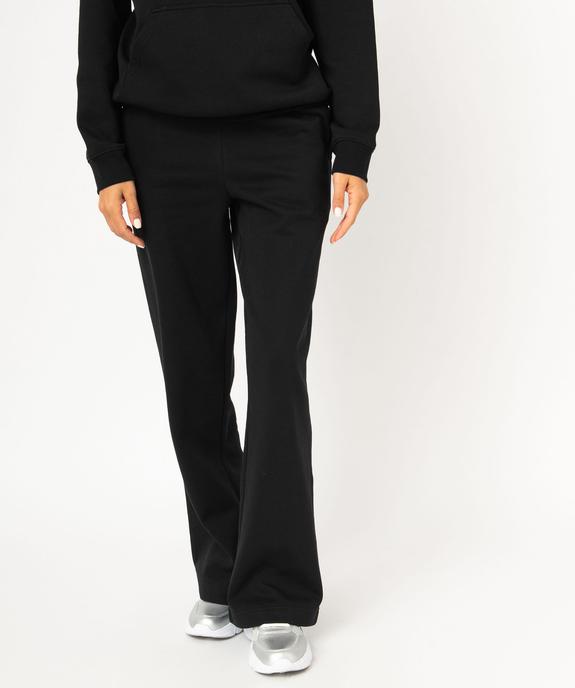 Pantalon de jogging coupe flare femme vue1 - GEMO(FEMME PAP) - GEMO