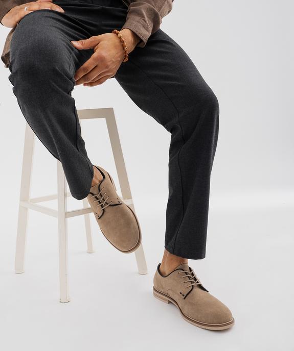 Derbies dessus suédine homme - Mario Baldano vue1 - MARIO BALDANO - GEMO