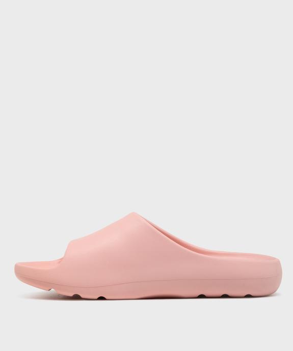 Mules de piscine moulées et unies femme vue3 - GEMO (PLAGE) - GEMO