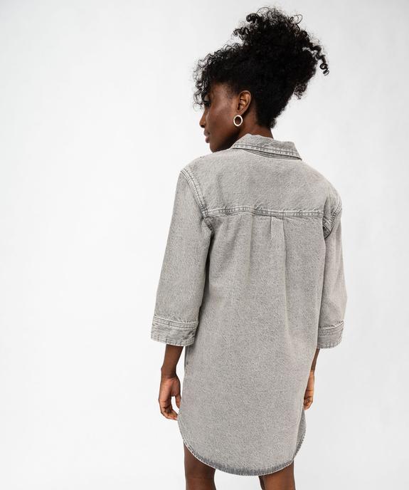 Robe en jean forme liquette femme vue4 - GEMO 4G FEMME - GEMO