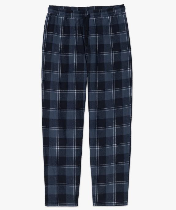 Pantalon de pyjama homme à carreaux vue4 - GEMO 4G HOMME - GEMO