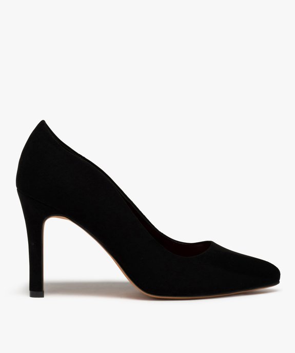 Escarpins femme à talon aiguille et dessus suédine unie vue1 - GEMO(URBAIN) - GEMO