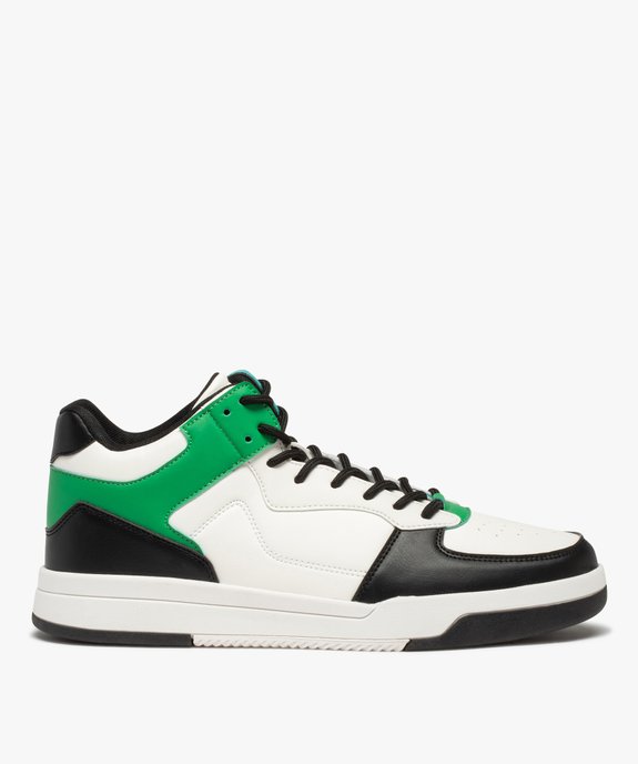 Baskets homme colorées semi-montantes à lacets vue2 - GEMO (SPORTSWR) - GEMO