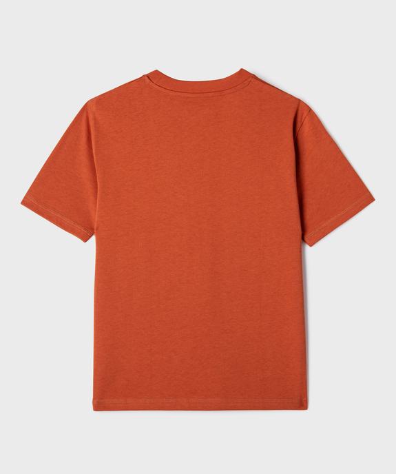 Tee-shirt manches courtes et col rond garçon vue3 - GEMO (JUNIOR) - GEMO