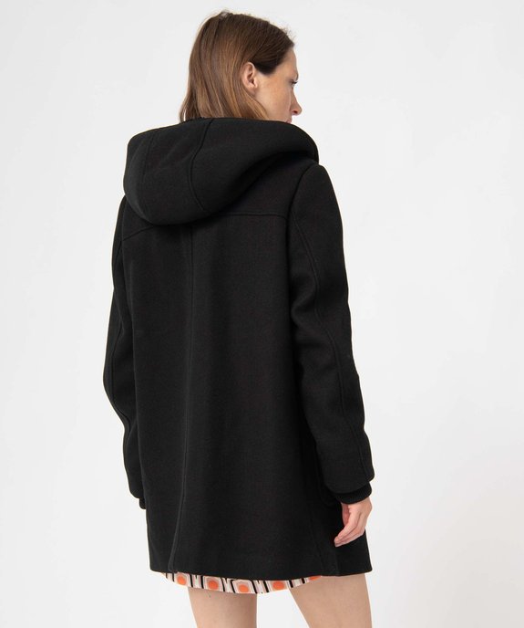 Manteau femme à capuche doublée sherpa vue3 - GEMO(FEMME PAP) - GEMO