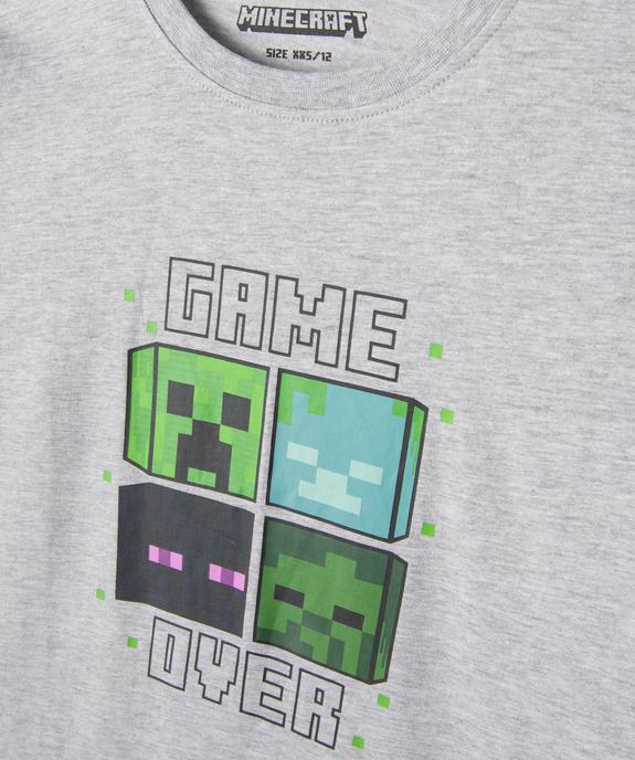 Pyjama avec motifs jeu de construction garçon - Minecraft vue2 - MINECRAFT - GEMO
