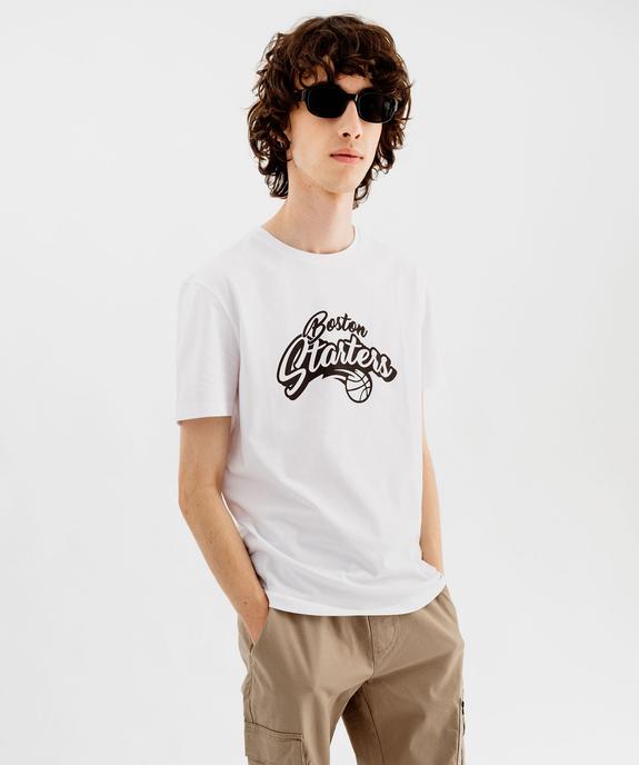 Tee-shirt manches courtes imprimé homme vue2 - GEMO (HOMME) - GEMO