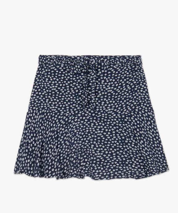 Jupe-short femme fluide motif fleuri vue4 - GEMO(FEMME PAP) - GEMO