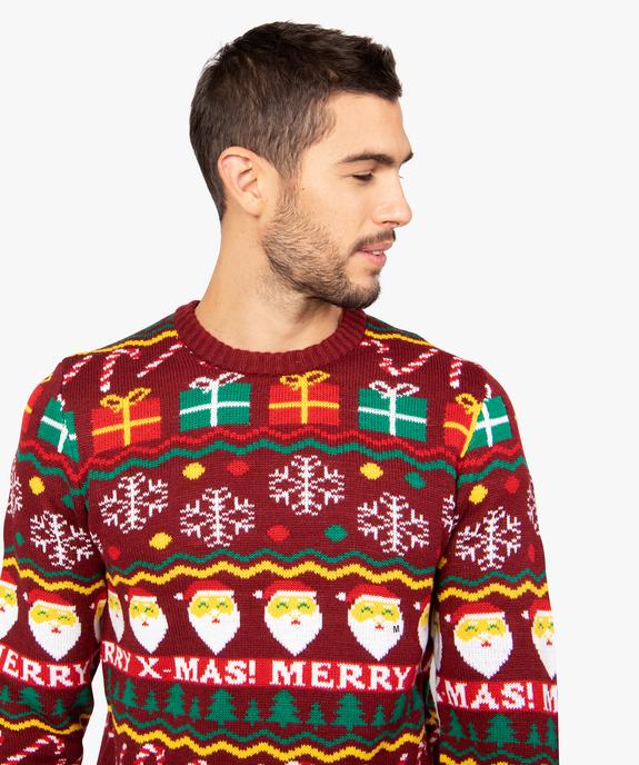 Pull de Noël pour homme multicolore vue2 - GEMO (HOMME) - GEMO