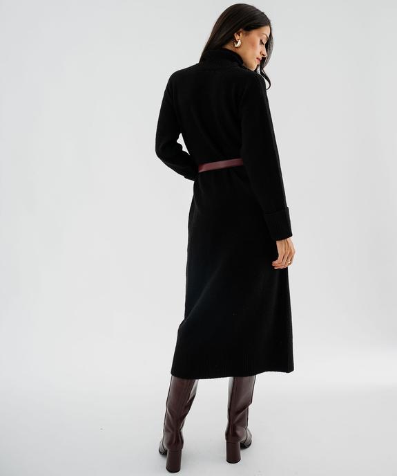 Robe pull longue à col roulé femme vue3 - GEMO(FEMME PAP) - GEMO