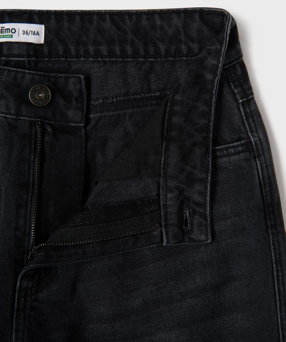 Jean wide leg en denim 100% coton fille vue2 - GEMO 4G FILLE - GEMO