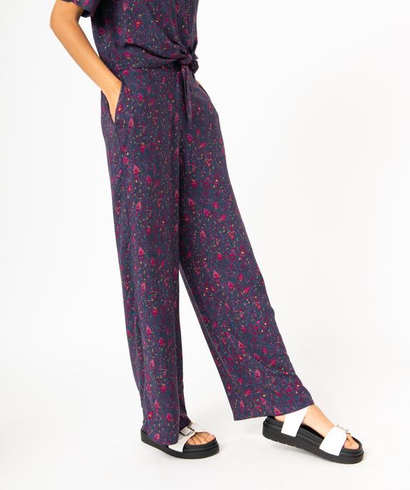 Pantalon ample imprimé femme vue2 - GEMO(FEMME PAP) - GEMO
