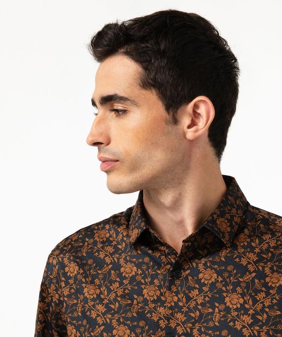 Chemise manches longues imprimée coupe droitie homme vue2 - GEMO (HOMME) - GEMO