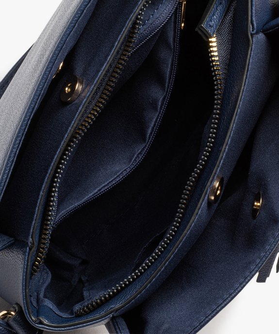 Sac besace compact et multipoche avec breloque femme vue3 - GEMO (ACCESS) - GEMO