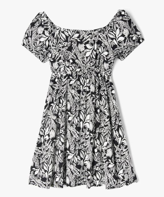 Robe à manches courtes avec col modulable fille vue3 - GEMO 4G FILLE - GEMO