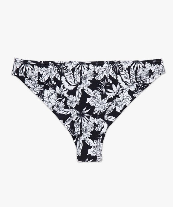 Bas de maillot de bain femme forme tanga à motifs fleuris vue4 - GEMO 4G FEMME - GEMO