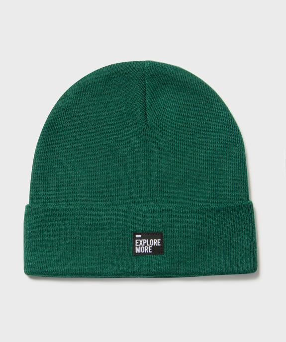 Bonnet uni en maille fine garçon  vue1 - GEMO (JUNIOR) - GEMO