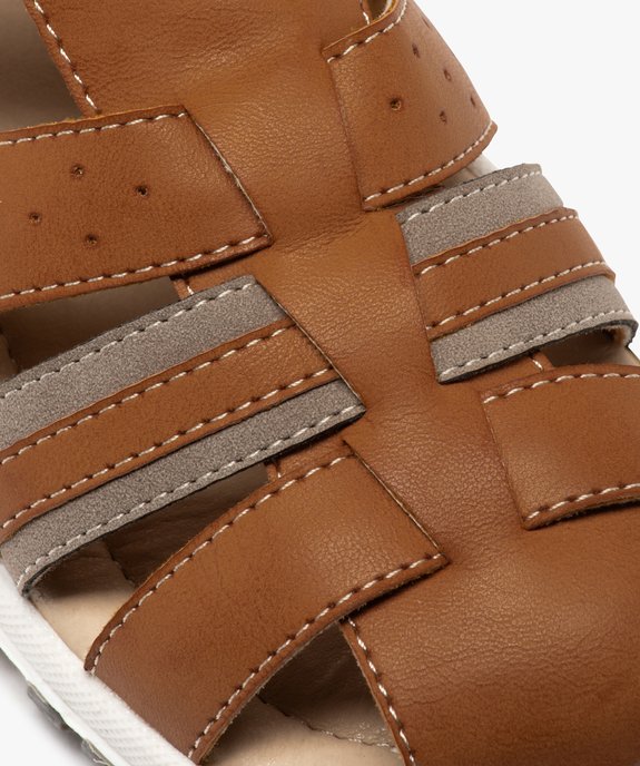 Sandales garçon à brides multiples et fermeture scratch vue6 - GEMO (ENFANT) - GEMO