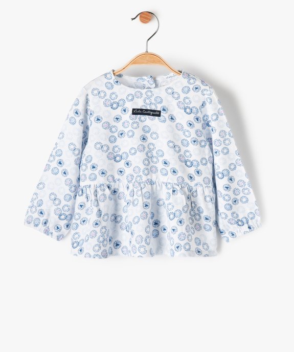 Blouse bébé fille manches longues à motifs - LuluCastagnette vue1 - LULUCASTAGNETTE - GEMO