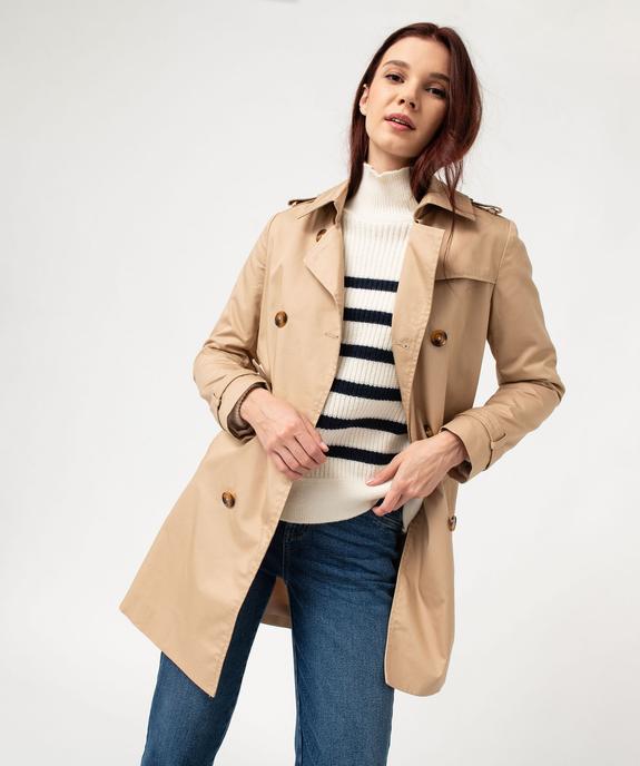Trench mi-long femme - LuluCastagnette vue3 - LULU CASTAGNETT - GEMO