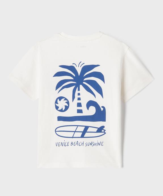 Tee-shirt manches courtes motif streetwear garçon vue3 - GEMO (ENFANT) - GEMO