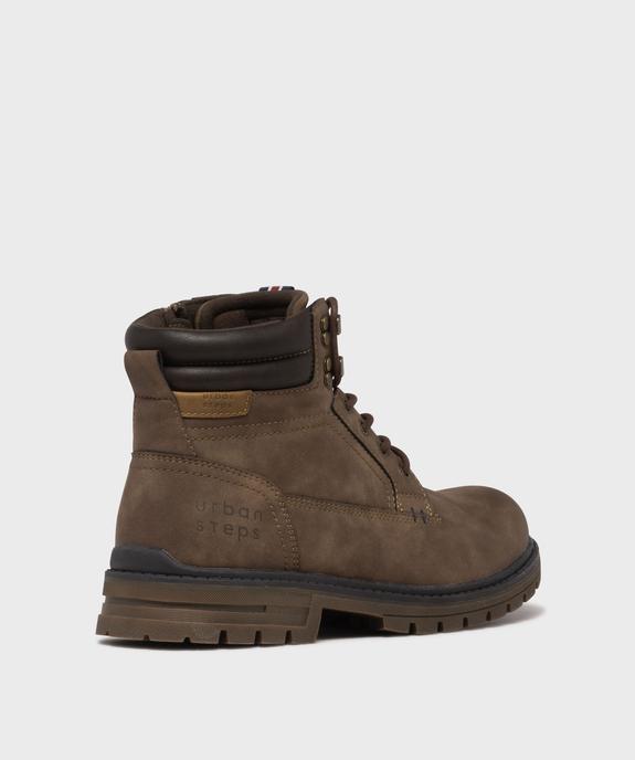 Boots à semelle crantée et doublure chaude double fermeture homme - Urban Step vue4 - URBAN STEPS GEMO FOR GOOD - GEMO