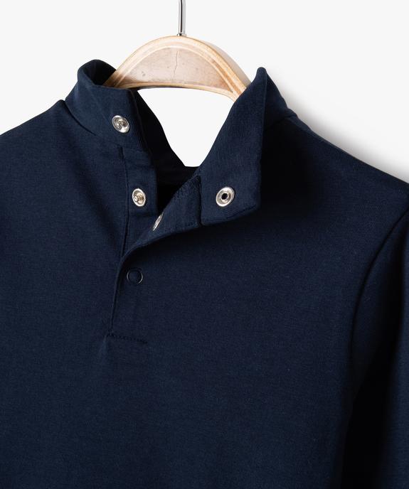 Tee-shirt à message manches longues et col roulé bébé garçon vue2 - GEMO 4G BEBE - GEMO