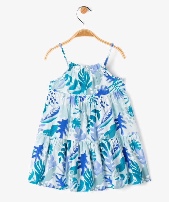 Robe bébé fille à bretelles et motifs vue3 - GEMO(BEBE DEBT) - GEMO