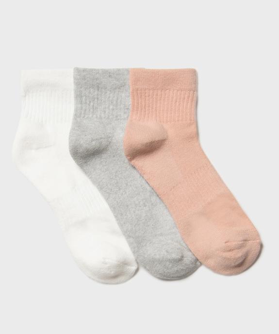 Chaussettes courtes épaisses fille (lot de 2) vue1 - GEMO (ENFANT) - GEMO