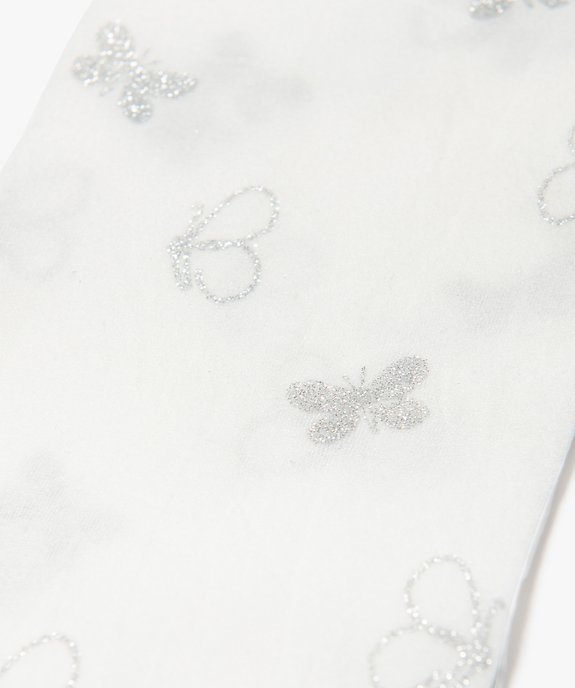 Collants fille semi-opaque à motifs papillons pailletés vue2 - GEMO (ENFANT) - GEMO