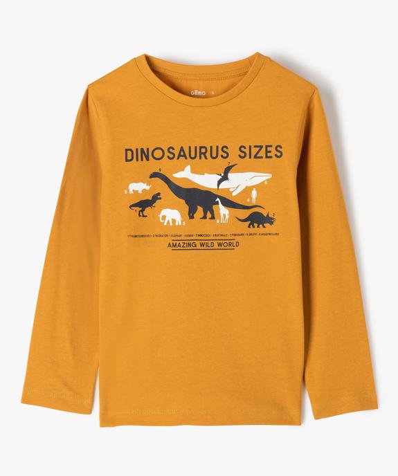 Tee-shirt manches longues imprimé garçon vue1 - GEMO (ENFANT) - GEMO