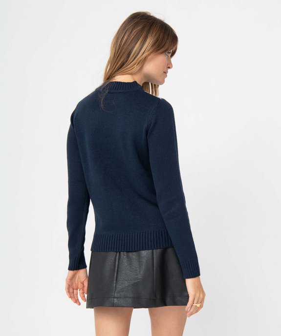 Pull de Noël femme à motif XXL Stitch - Disney vue3 - DISNEY - GEMO