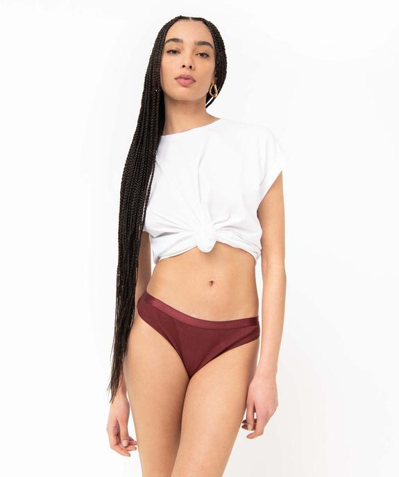 Culotte en maille côtelée femme (lot de 2) vue6 - GEMO 4G FEMME - GEMO