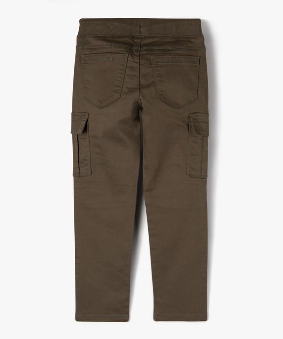 Pantalon multipoches en matière résistante garçon vue4 - GEMO 4G GARCON - GEMO